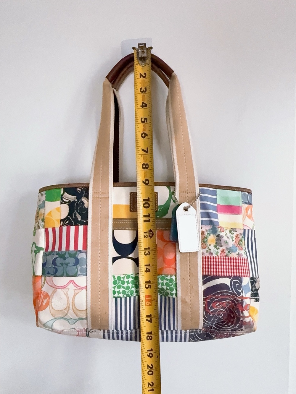 Coach Purse Vintage Hamptons Weekend Patchwork - Picture 14 of 14